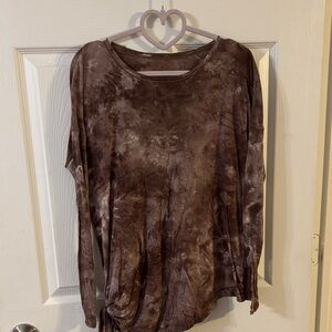 Lululemon To The Point Long Sleeve *Mist Diamond Dye Pink Bliss Spanish Oak